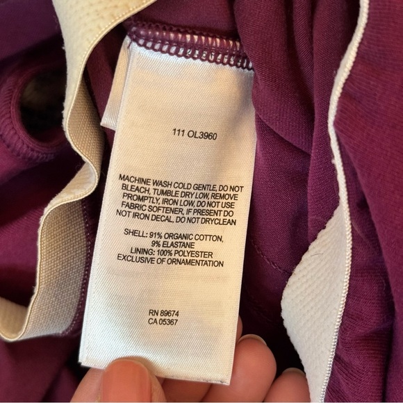 Mountain Hardwear Organic Cotton Sleeveless Purple Women's Dress Size Medium - Picture 12 of 16